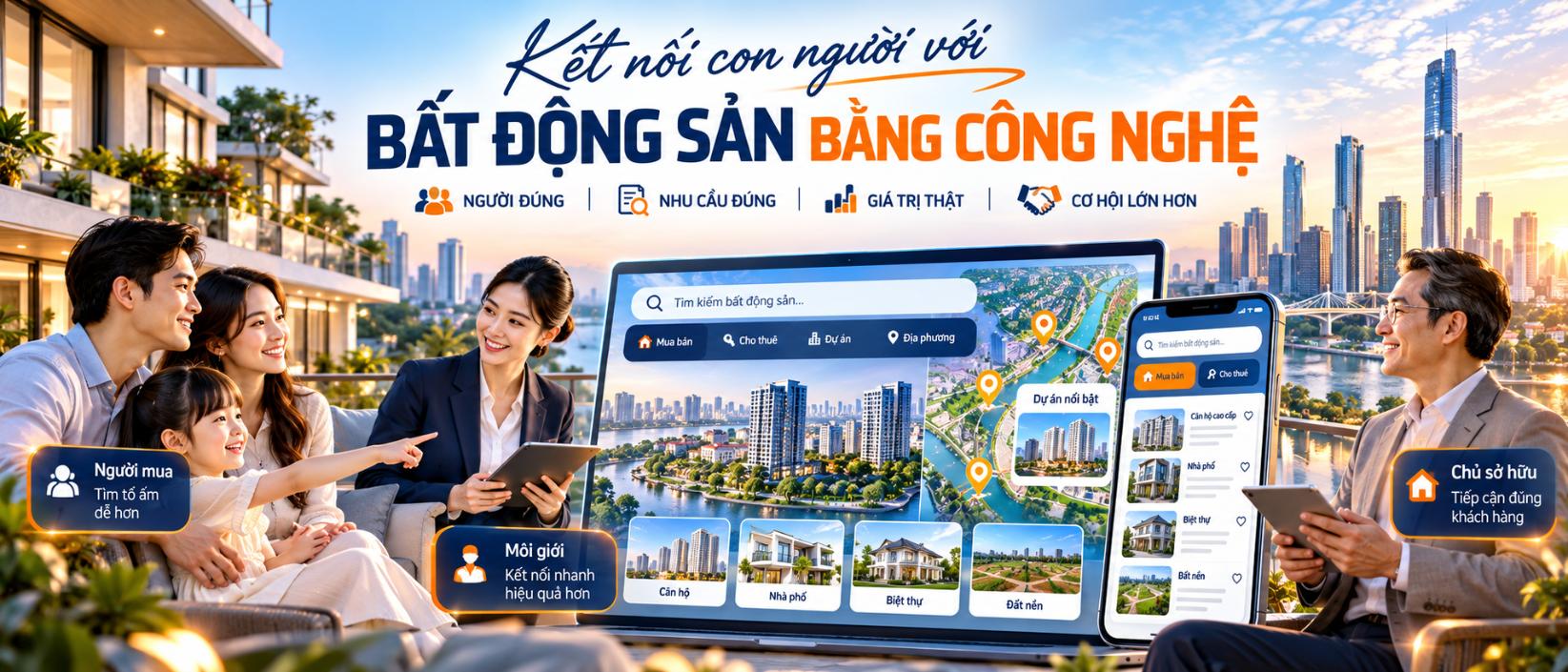 Kết nối con người với bất động sản bằng công nghệ